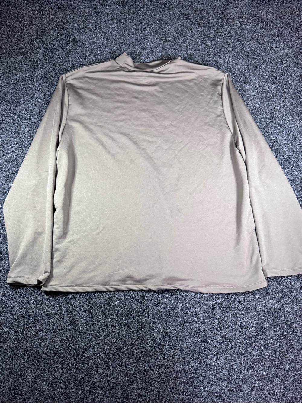 Dickies Men's Long Sleeve Mock Neck Shirt - Taupe - Picture 5 of 7